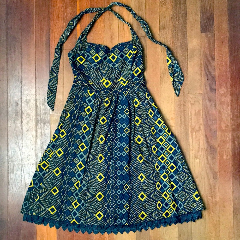 Anthropologie Eden & Esyllte Ikat Dress Size 2